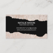 Monogramm | Alte Mauer | Torneffekt Visitenkarte (Rückseite)