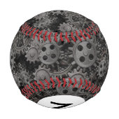 Monogramm alte rostige Metallgänge oder Maschinent Baseball (Rückseite)