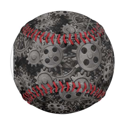 Monogramm alte rostige Metallgänge oder Maschinent Baseball (Vorderseite)