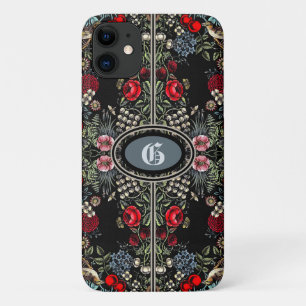 Monogramm alter Blumengarten Case-Mate iPhone Hülle