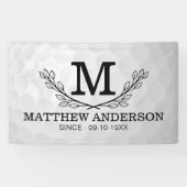 Monogramm Alter des Personalisierten Musters des G Banner (Horizontal)