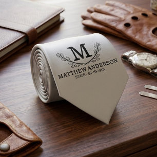 Monogramm Alter des Personalisierten Musters des G Krawatte