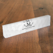 Monogramm Alter des Personalisierten Musters des G Namensplakette (Seite)