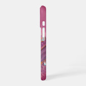 Monogramm Amethyst Aurora iPhone 16 Hülle (Linke Seite)
