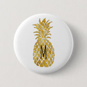 Monogramm-Ananas Button (Vorderseite)