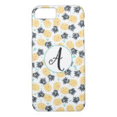 Monogramm Ananas Muster Telefongehäuse Case-Mate iPhone Hülle (Rückseite)
