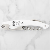 Monogramm Ananas Weinschlüssel Kellnermesser (Vorderseite)