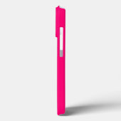 Monogramm, anfänglich pink fuchsia weiß Case-Mate iPhone hülle (Rückseite / Links)