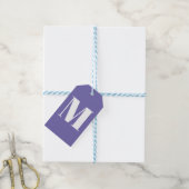 Monogramm anfänglicher periwinkle weiß anpassen geschenkanhänger (Mit Garn)