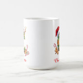 Monogramm Anfangs c Ingwer Männer Frohe Weihnachte Kaffeetasse (Mittel)