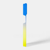 Monogramm Anfangsblau und Gelb Ukraine Inspiriert iPhone Hülle (Rechte Seite)