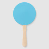 Monogramm Anfangsbuchstabe A, Aqua Blue Fächer (Rückseite)