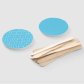Monogramm Anfangsbuchstabe A, Aqua Blue Fächer (Non-assembled)