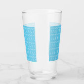 Monogramm Anfangsbuchstabe A, Aqua Blue Glas (Rechts)