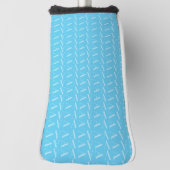 Monogramm Anfangsbuchstabe A, Aqua Blue Golf Headcover (Rotieren 90)