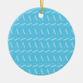 Monogramm Anfangsbuchstabe A, Aqua Blue Keramik Ornament (Vorne)