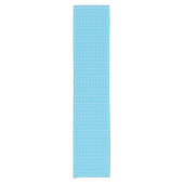 Monogramm Anfangsbuchstabe A, Aqua Blue Kurzer Tischläufer (Vorderseite)