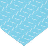 Monogramm Anfangsbuchstabe A, Aqua Blue Kurzer Tischläufer (Ecke)