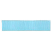Monogramm Anfangsbuchstabe A, Aqua Blue Kurzer Tischläufer (Horizontal)