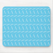 Monogramm Anfangsbuchstabe A, Aqua Blue Mousepad (Vorne)