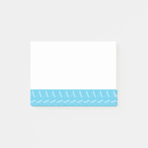 Monogramm Anfangsbuchstabe A, Aqua Blue Post-it Klebezettel