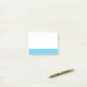 Monogramm Anfangsbuchstabe A, Aqua Blue Post-it Klebezettel (Auf Schreibtisch)