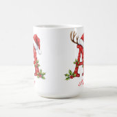 Monogramm Anfangsbuchstabe A Frohe Weihnachten Kaffeetasse (Mittel)