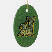 Monogramm Anfangsbuchstabe A Gänseblümchen Kunst P Keramik Ornament (Rechts)
