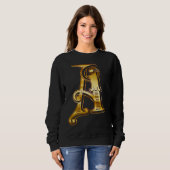 Monogramm Anfangsbuchstabe A Gold Sweatshirt (Vorne ganz)