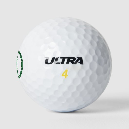 Monogramm Anfangsbuchstabe A im keltischen Stil Golfball (Logo)