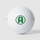 Monogramm Anfangsbuchstabe A im keltischen Stil Golfball (Vorderseite)
