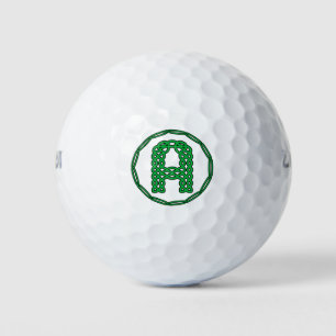 Monogramm Anfangsbuchstabe A im keltischen Stil Golfball