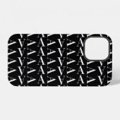 Monogramm Anfangsbuchstabe A iPhone Hülle (Rückseite (Horizontal))