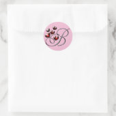 Monogramm Anfangsbuchstabe B Aufkleber (Tasche)