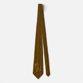 Monogramm Anfangsbuchstabe B Elegante Gold-Pfingst Krawatte (Vorderseite)