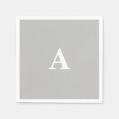 Monogramm Anfangsbuchstabe Benutzerdefinierter Nam Serviette (Vorderseite)