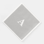 Monogramm Anfangsbuchstabe Benutzerdefinierter Nam Serviette (Ecke)