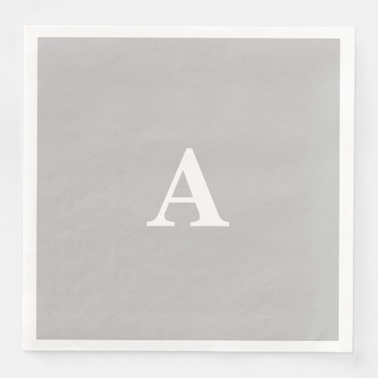 Monogramm Anfangsbuchstabe Benutzerdefinierter Nam Serviette (Vorderseite)