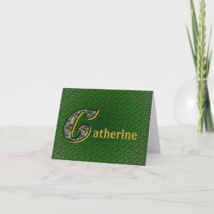 Monogramm Anfangsbuchstabe C Gänseblümchen Kunst P Karte