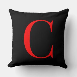 Monogramm Anfangsbuchstabe C Quadratisches Plüsch- Kissen