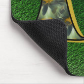 Monogramm Anfangsbuchstabe D Gänseblümchen Florale Mousepad (Ecke)