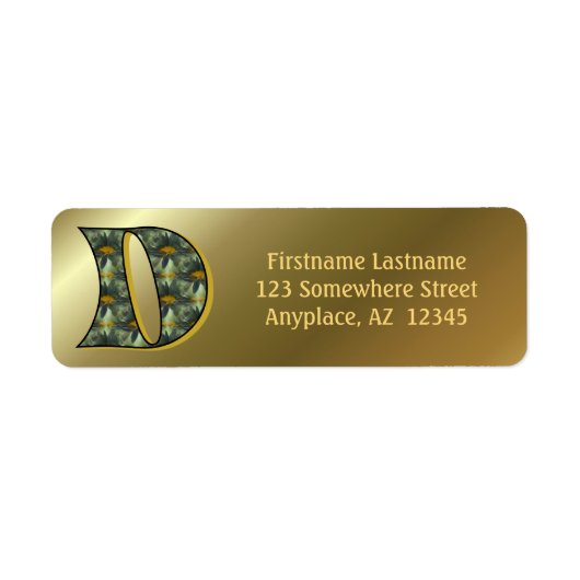 Monogramm Anfangsbuchstabe D Gänseblümchen Kunst R (Vorne)