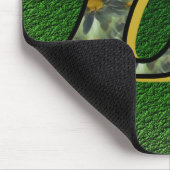 Monogramm Anfangsbuchstabe E Gänseblümchen Blumen Mousepad (Ecke)