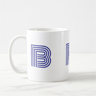 Monogramm Anfangsbuchstabe Einfach Minimal Modern Kaffeetasse