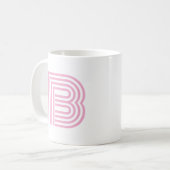 Monogramm Anfangsbuchstabe Einfach Minimal Modern Kaffeetasse (Vorderseite Links)