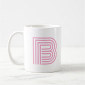 Monogramm Anfangsbuchstabe Einfach Minimal Modern Kaffeetasse (Links)