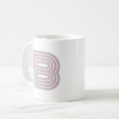 Monogramm Anfangsbuchstabe Einfach Minimal Modern Kaffeetasse (Vorderseite Links)
