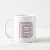 Monogramm Anfangsbuchstabe Einfach Minimal Modern Kaffeetasse (Links)