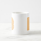 Monogramm Anfangsbuchstabe Einfach Minimal Modern Kaffeetasse (Mittel)