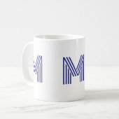 Monogramm Anfangsbuchstabe Einfach Minimal Modern  Kaffeetasse (Vorderseite Links)